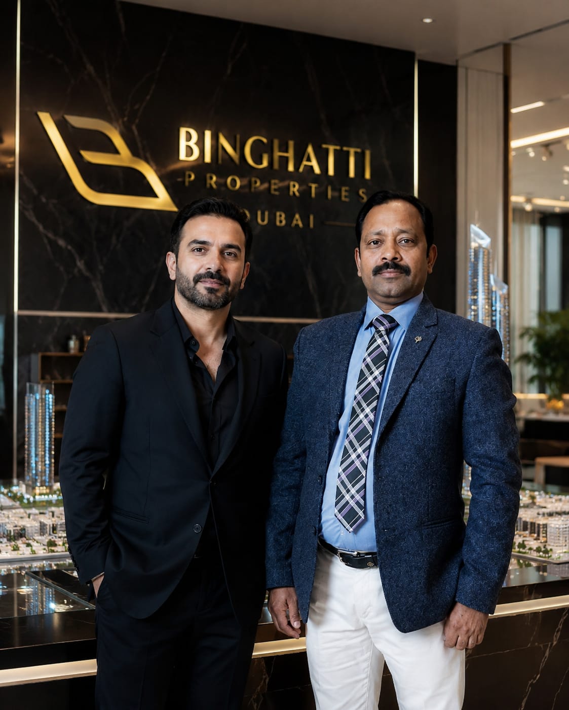 Rakesh Gupta with Mohammad Binghatti, Chairman of Binghatti Group