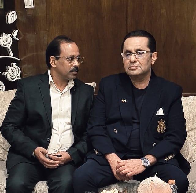 Rakesh Gupta with Mr. Rizwan Sajan, Founder and Chairman of Danube Group